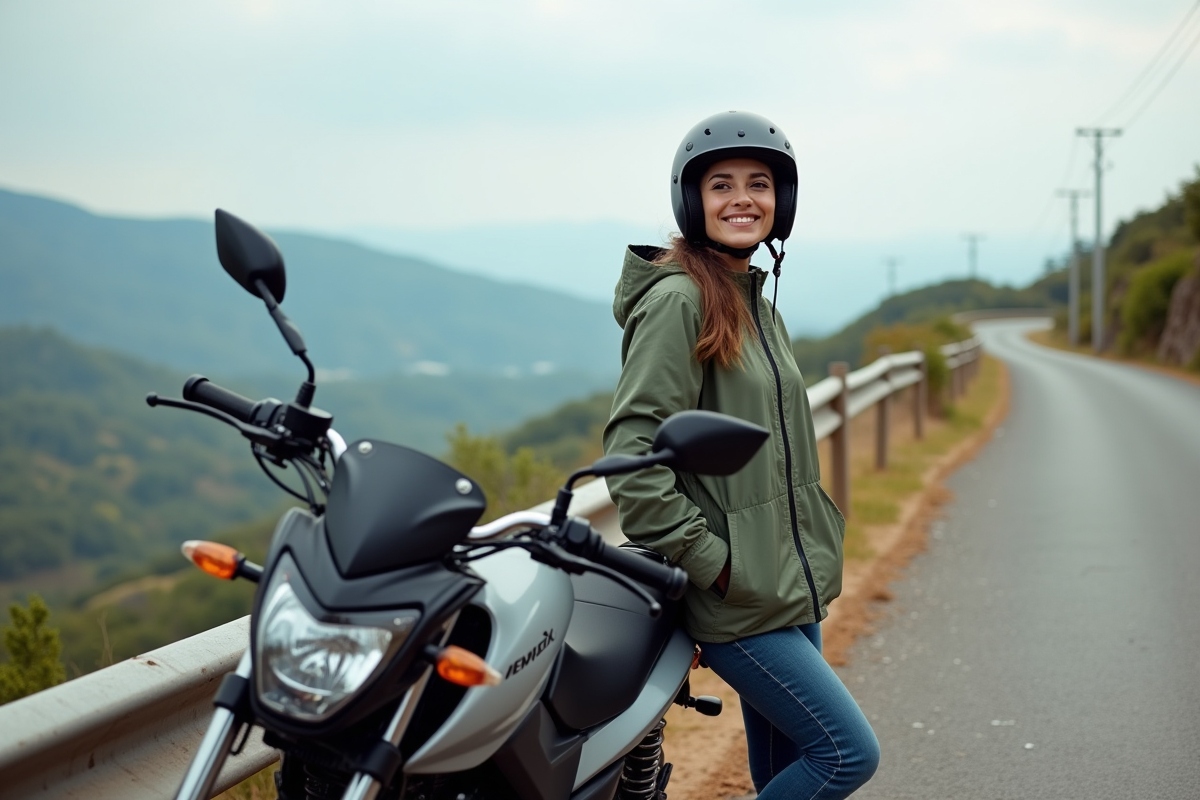 Femme détendue à côté d