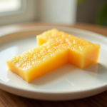 Fruits en forme de T sur assiette blanche