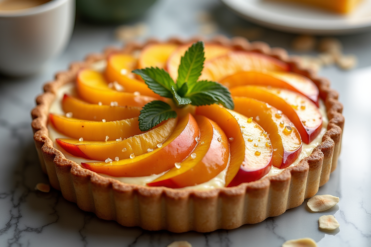 tarte pêche
