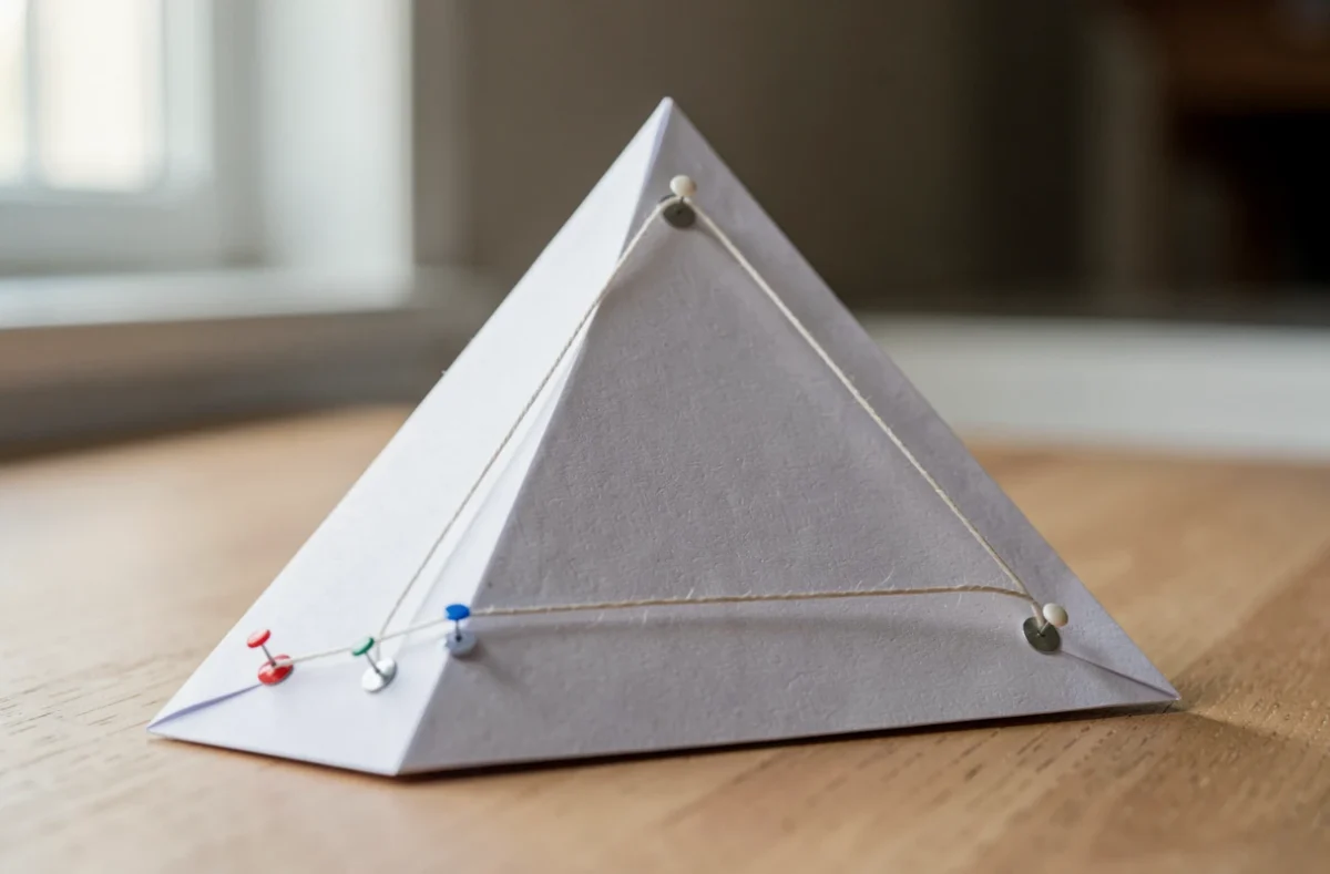 Triangle dont les trois sommets sont reliés par ses côtés